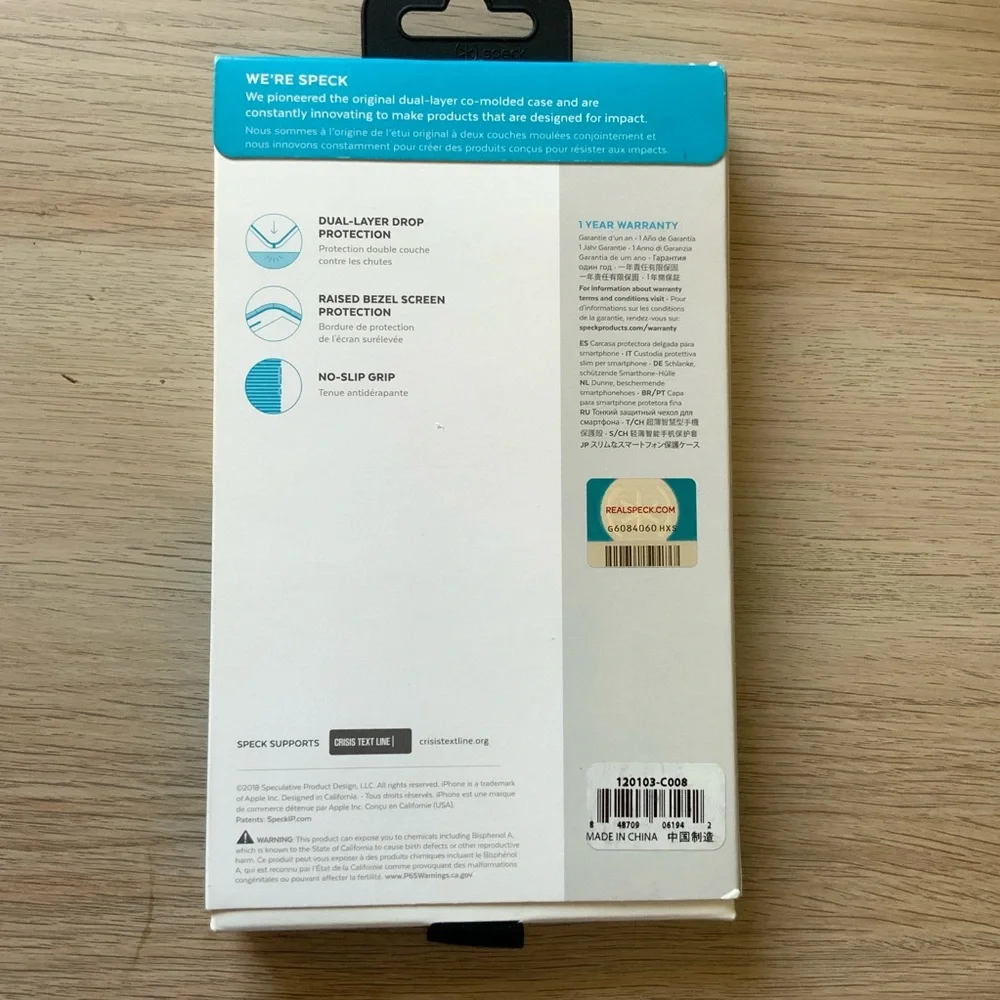3/$10 Speck iPhone 8 Plus Case